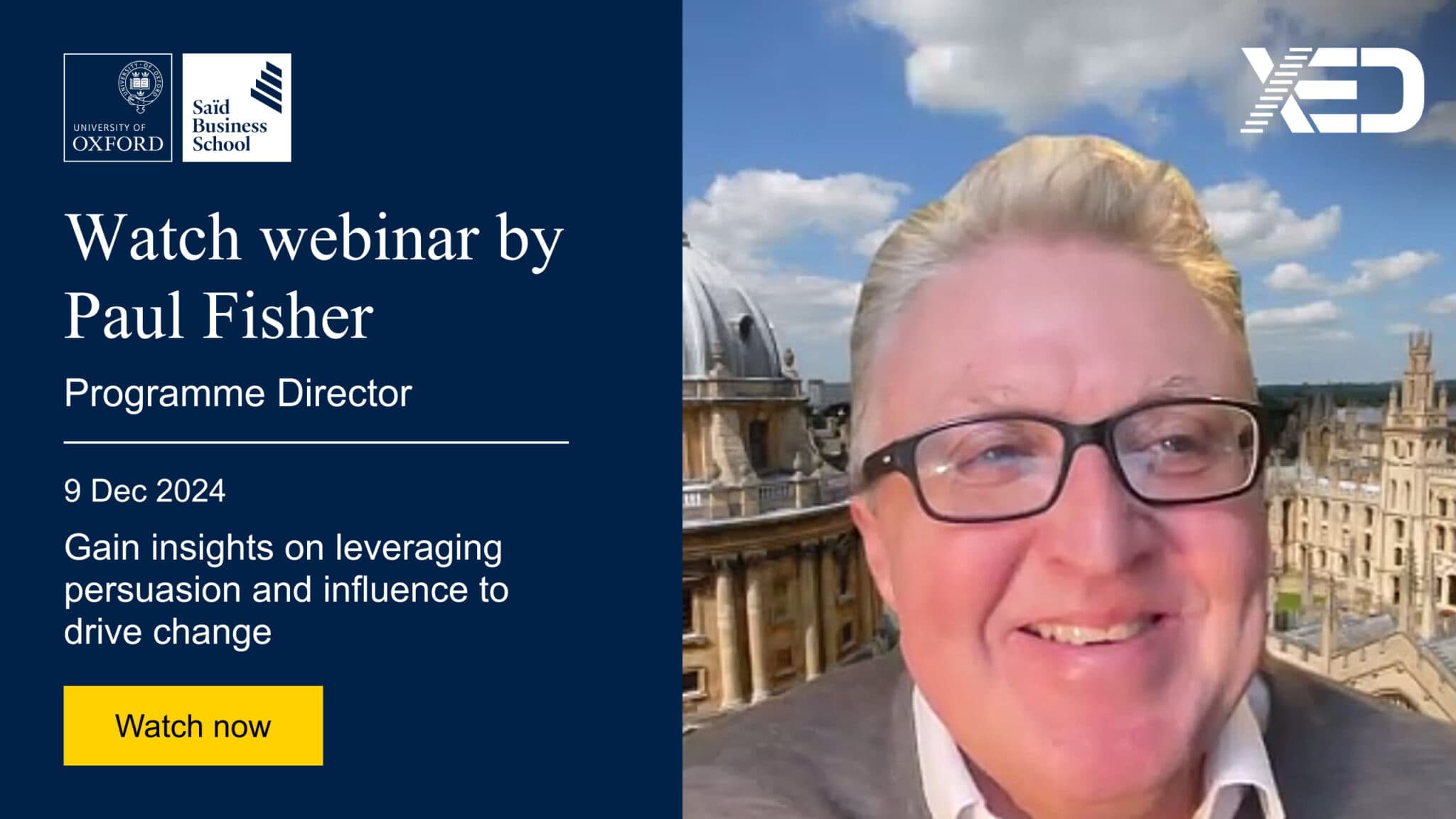 Hear from Paul Fisher, Programme Director